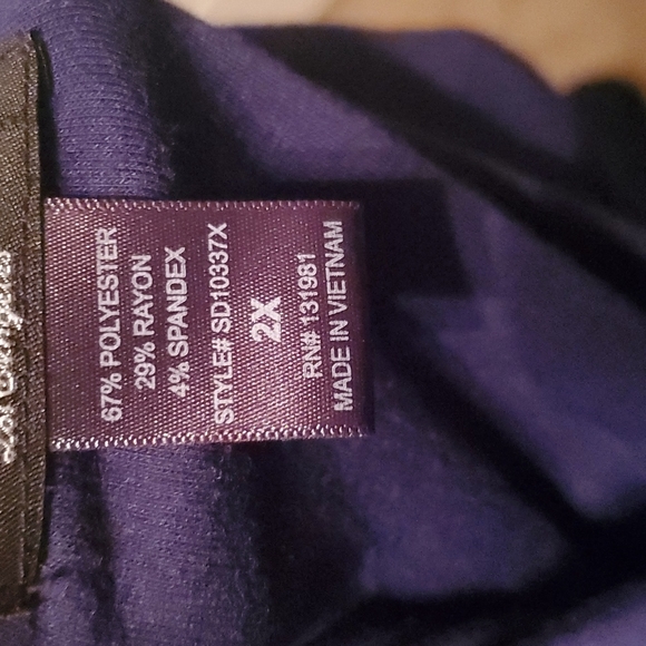 Navy Blue Hi low Dress - Picture 5 of 5